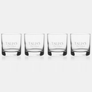 Personalisiert Bat Mitzvah Glass Whiskyglas