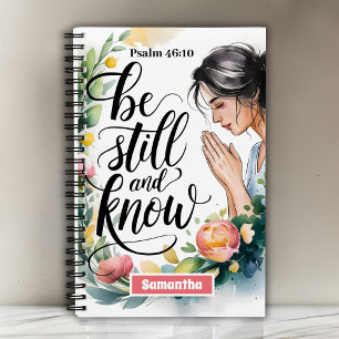 Personalisiert Be Still und Know Christlich Journa Notizbuch