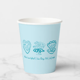 Personalisiert Beach Bachelorette Dekoration Cups Pappbecher