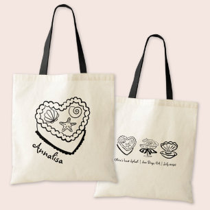 Personalisiert Beach Bachelorette Tasche Seashell
