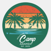 Personalisiert Beach Camp Junggeselinnen-Abschied