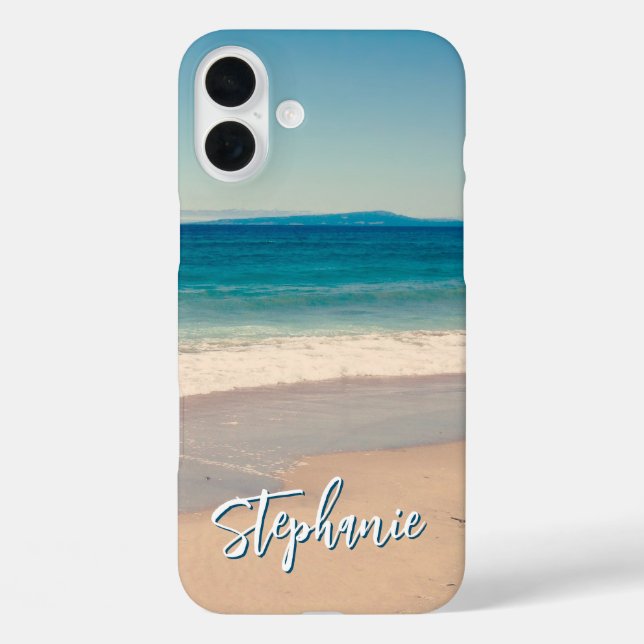 Personalisiert Beach Foto Blue Case-Mate iPhone Hülle (Rückseite)