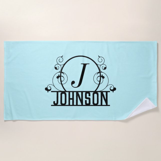Personalisiert Beach Handtuch Individuelle Name Ha (Vorderseite)
