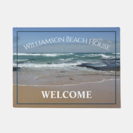 Personalisiert Beach House Door Mat Fußmatte
