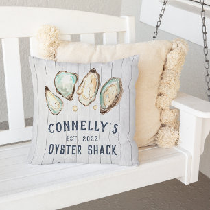 Personalisiert Beach House Oyster Shack Kissen