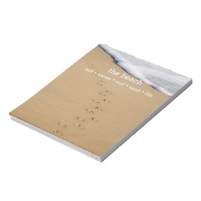 Personalisiert Beach Lover Notizblock (Rotiert)