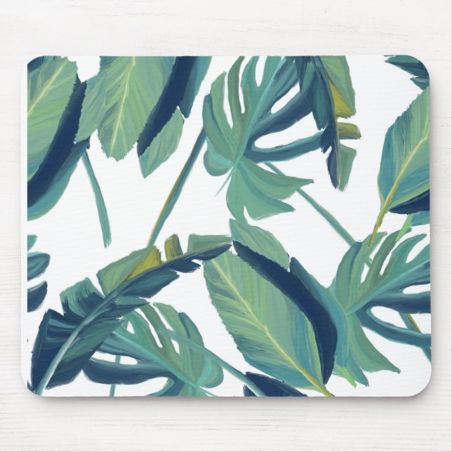 Personalisiert Beach Palm Leaf Tropical Mousepad (Vorne)
