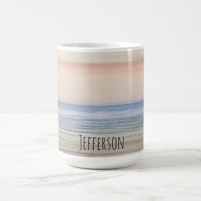 Personalisiert Beach Sunset Kaffeetasse (Mittel)