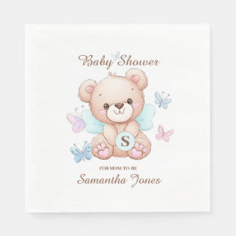 Personalisiert Bear Baby Shooting Paper Napkin Serviette