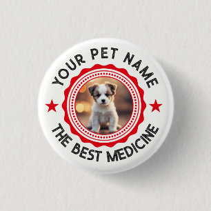 Personalisiert bearbeitbare Heimtierliebhaber Button
