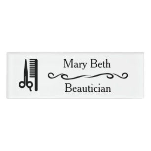 Personalisiert Beautician Beauty Salon Namensschil Namenschild