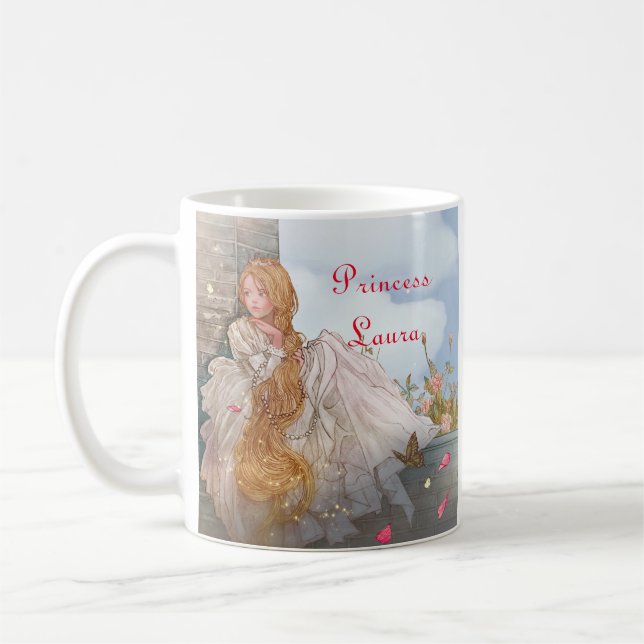 Personalisiert Beautiful Princess fügen Sie Ihren  Kaffeetasse (Links)