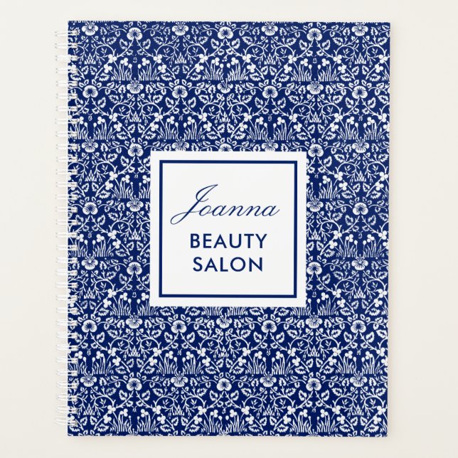 Personalisiert Beauty Salon William Morris Planner Planer (Vorderseite)