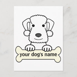 Personalisiert Bedlington Terrier Postkarte