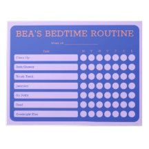Personalisiert Bedtime 11" x 8,5" Notepad - 40 Sei