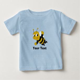 Personalisiert Bee Cartoon Baby T - Shirt