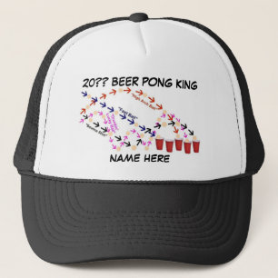 Personalisiert Beer Pong King Truckerkappe