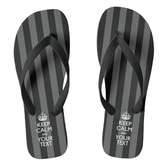 Personalisiert BEHALTEN CALM und haben Sie Ihren T Flip Flops (Fußbett)