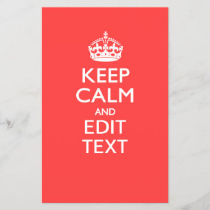 Personalisiert BEHALTEN CALM und haben Sie Ihren T Flyer