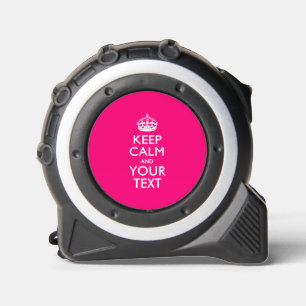 Personalisiert BEHALTEN CALM UND Ihr Text Maßband