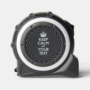 Personalisiert BEHALTEN CALM UND Ihr Text Maßband