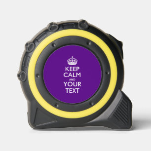 Personalisiert BEHALTEN CALM UND Ihr Text Maßband