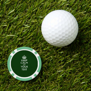 Personalisiert BEHALTEN CALM UND Ihr Text Pokerchips