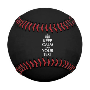 Personalisiert BEHALTEN CALM und IHRER TEXT Baseball