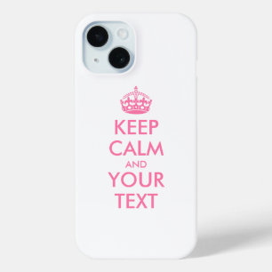 Personalisiert BEHALTEN CALM und IHRER TEXT Case-Mate iPhone Hülle