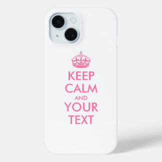 Personalisiert BEHALTEN CALM und IHRER TEXT Case-Mate iPhone Hülle