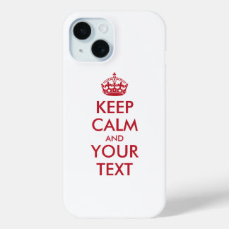 Personalisiert BEHALTEN CALM und IHRER TEXT Case-Mate iPhone Hülle