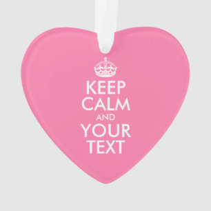 Personalisiert BEHALTEN CALM und IHRER TEXT Ornament