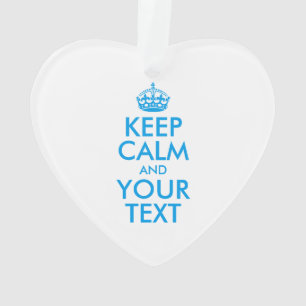 Personalisiert BEHALTEN CALM und IHRER TEXT Ornament