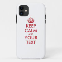 Personalisiert BEHALTEN CALM und IHRER TEXT - rote