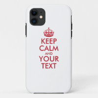 Personalisiert BEHALTEN CALM und IHRER TEXT - rote