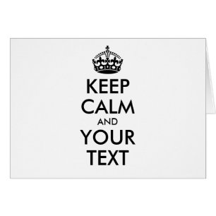Personalisiert BEHALTEN CALM und IHRER TEXT - schw
