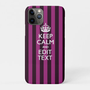 Personalisiert BEHALTEN KALM Ihren Text auf Pink F Case-Mate iPhone Hülle