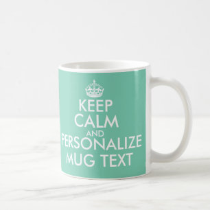Personalisiert Behalten Ruhe Hochzeit Tasse und Ta