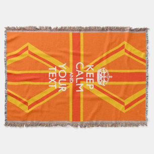 Personalisiert Behalten Ruhe und Ihr Text für Cool Decke