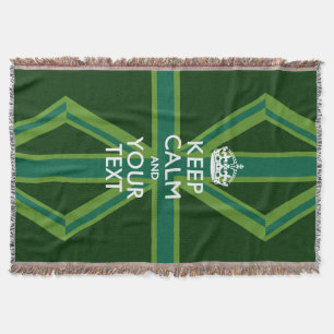 Personalisiert Behalten Ruhe und Ihr Text für Cool Decke