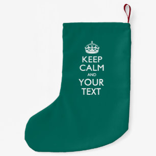 Personalisiert BEHALTEN Sie die RUHE UND Ihren Kleiner Weihnachtsstrumpf