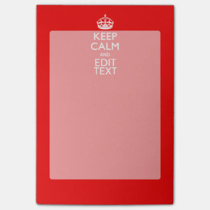 Personalisiert behalten Sie Ruhe und Ihren Post-it Klebezettel