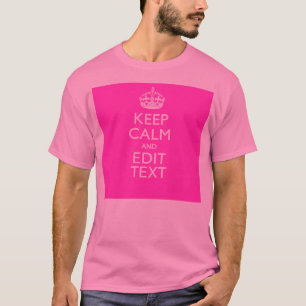 Personalisiert behalten Sie Ruhe und Ihren T-Shirt