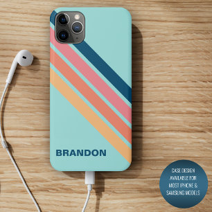 Personalisiert Benutzerdefiniert Blau Orange Gelb Case-Mate iPhone Hülle