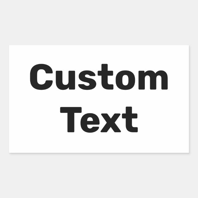 Personalisiert / Benutzerdefiniert / Kundenspezifi Rechteckiger Aufkleber (Vorderseite)
