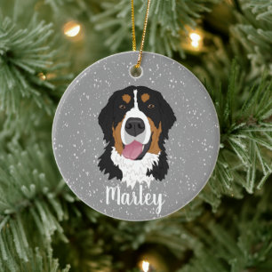Personalisiert Bernese Mountain Dog Weihnachten Keramik Ornament