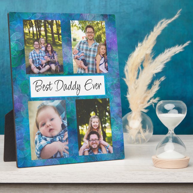 Personalisiert Best Daddy Ever Foto Fotoplatte (Seite)