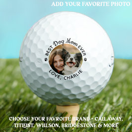 Personalisiert Best DOG MAMA Ever Pet Foto Titleis Golfball