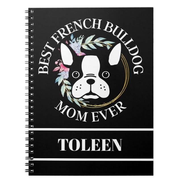 Personalisiert Best French Bulldog Mama je Notizblock (Vorderseite)