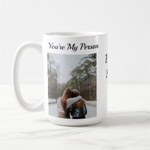 Personalisiert Best Friend Bestie Du bist meine Pe Kaffeetasse